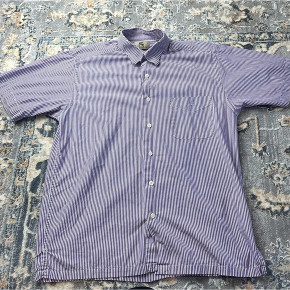 Burberry striped button down - Picture 1 of 8
